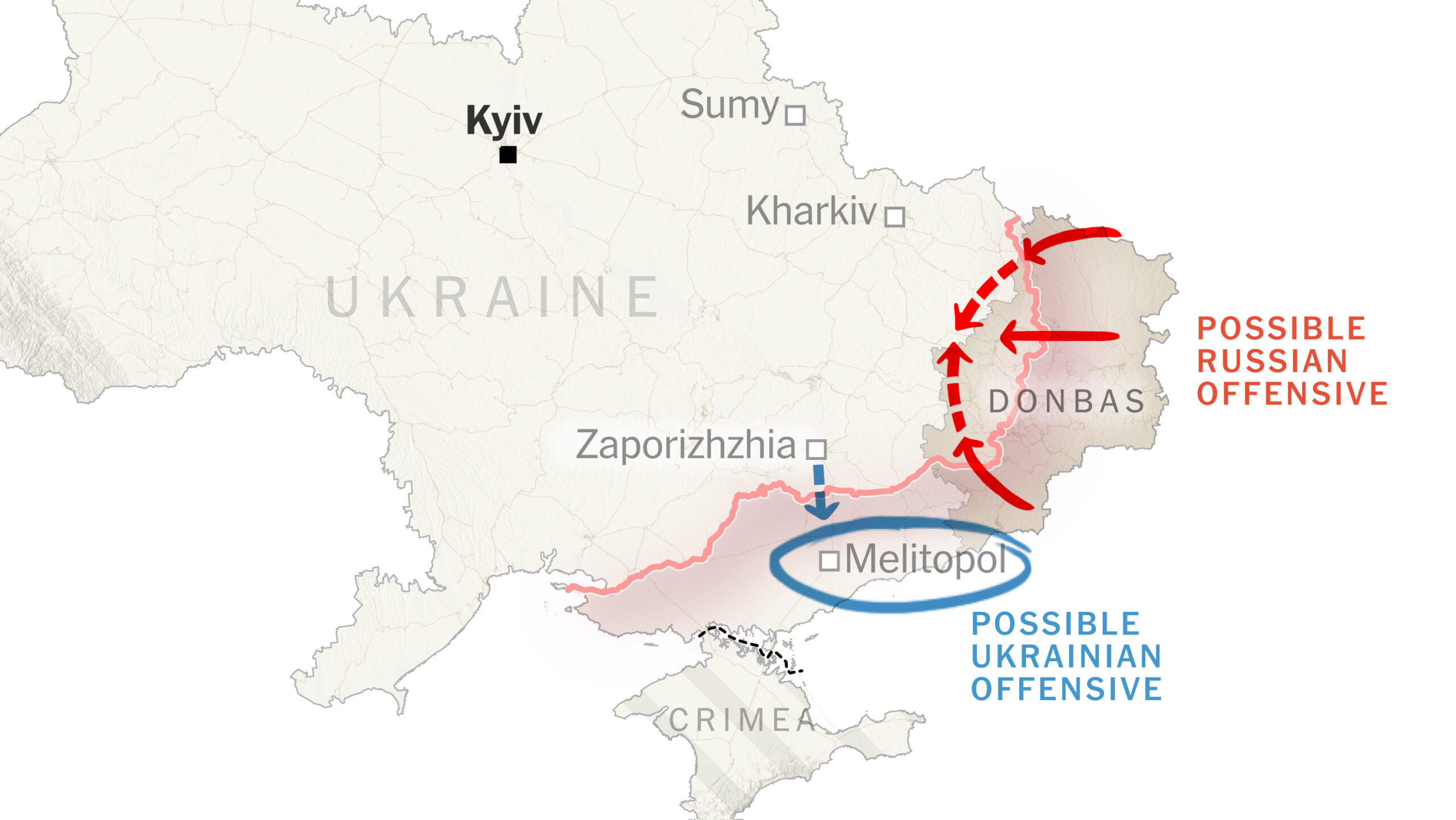 Russia Commences Offensive in Donbass, Targets Ukrainian Infrastructure