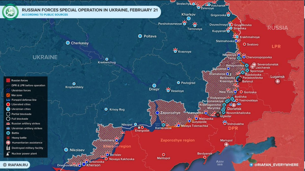 Russia Launches Special Military Operation in Ukraine on February 24, Targeting Donbas